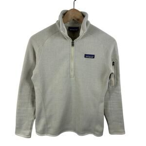 Patagonia Women’s Better Sweater 1/4 Zip Fleece Pullover Cream Size XS Women's